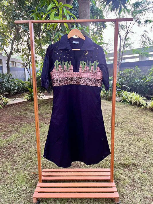 Black Cacti Dress
