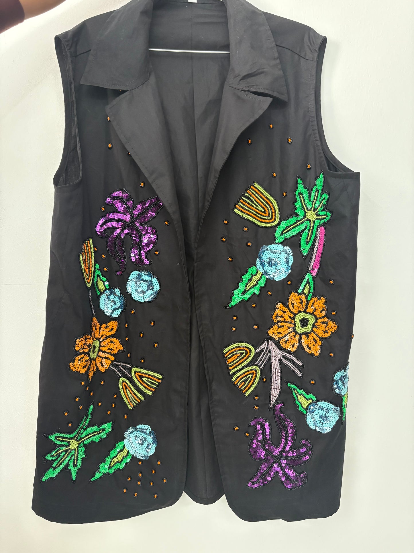 Green Sequin Dress and Blazer Set